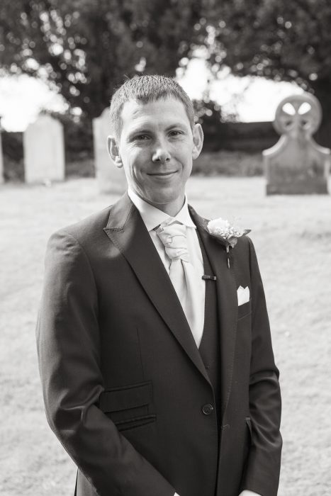 Groom awaiting his bride.