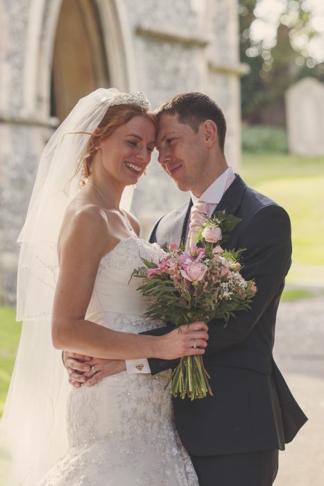 So romantic, wedding couple at Ospringe Church