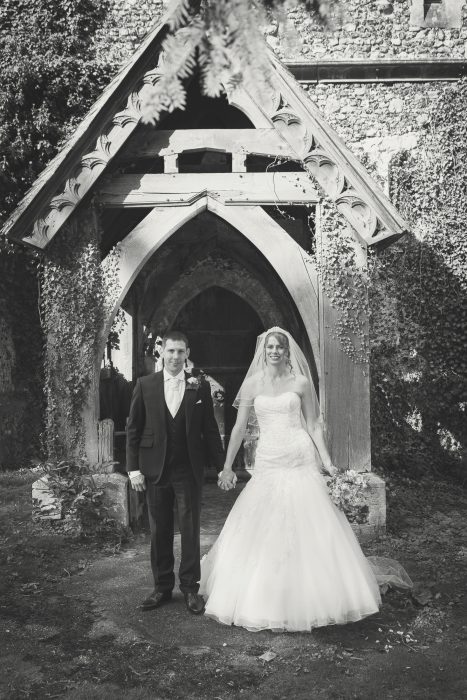black & white wedding photography St Peter at & St Paul,